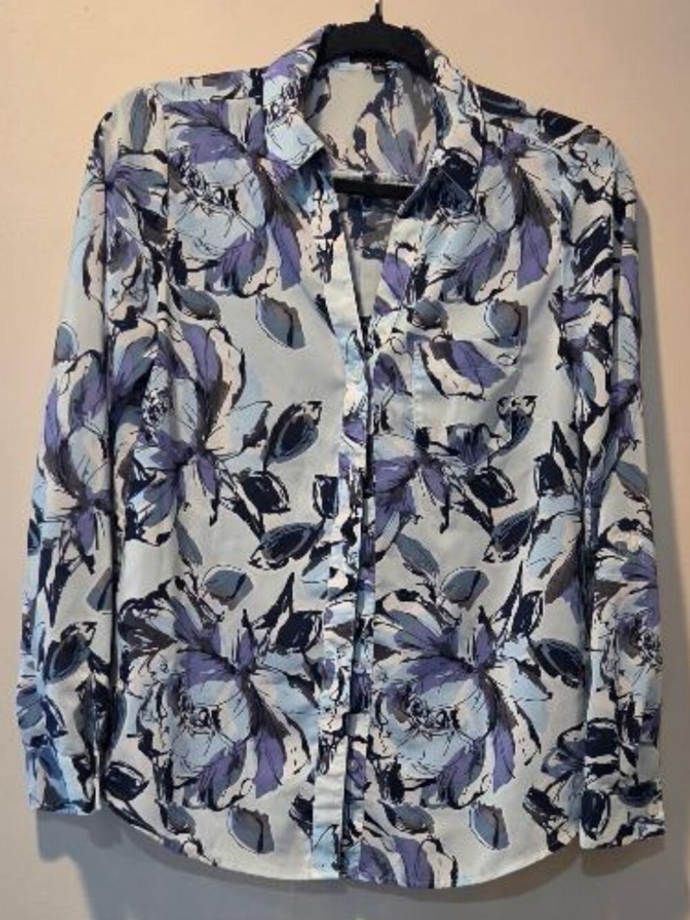 The Limited Ashton Split V-Neck Floral Blouse